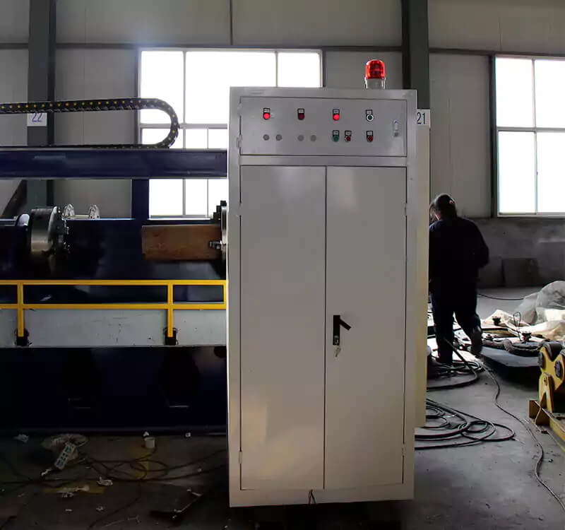 Continuous casting rolls double-head automatic surfacing welding machine detail