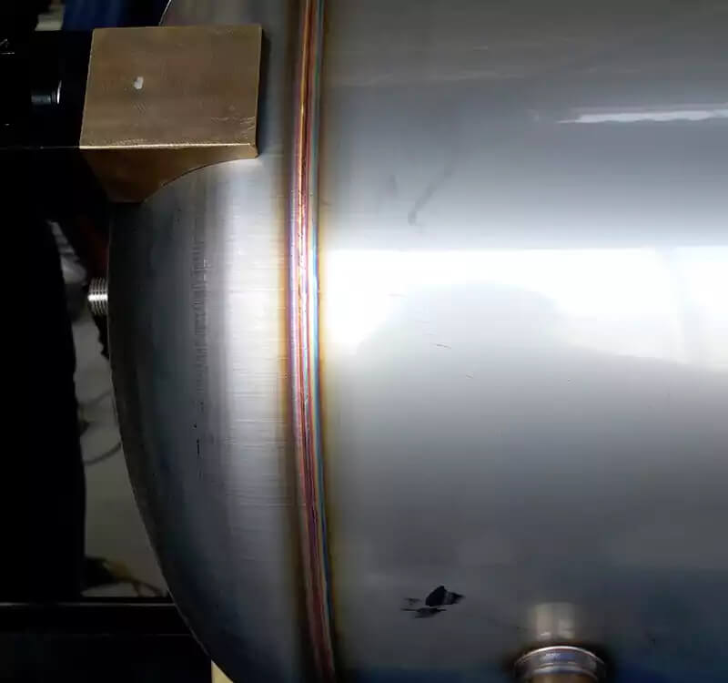 Pipe flange circular seam automatic welding machine welding effect