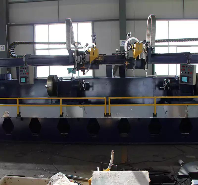 Continuous casting rolls double-head automatic surfacing welding machine